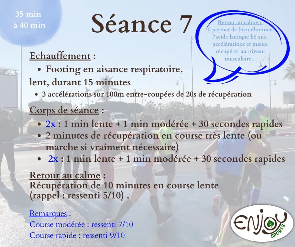 Reprise course Etape 8