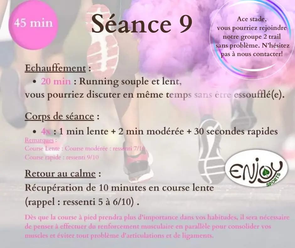 Reprise course Etape 9-2